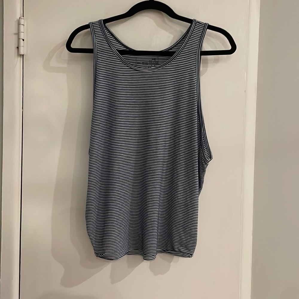 We The Free Tank. Used. Size Small. Blue and White Stripe.